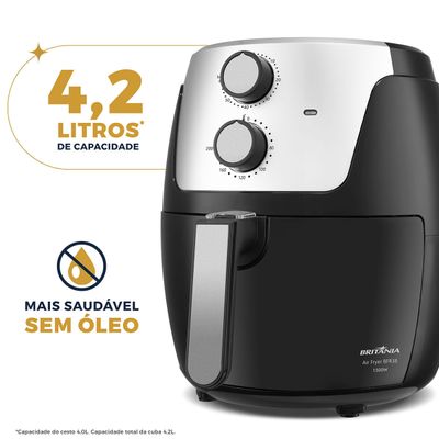 Air Fryer Britânia 4,2L Dura Mais 1500W BFR38 127V