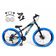 Bicicleta Aro 26 Vikingx Tuff Câmbios Shimano Freio Hidráulico 21v Freeride Aro Vmaxx Flame preto-Azul X25