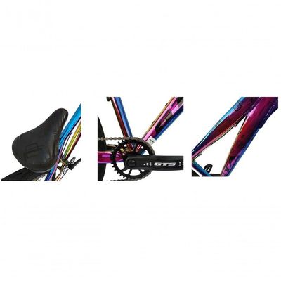 Bicicleta Aro 26 Gta Rebel Freeride Downhill Single 7v Rodas Vmaxx Freio A Disco Pneu Flame Preto Camaleão