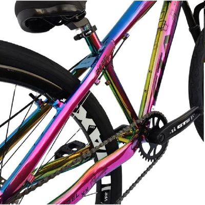 Bicicleta Aro 26 Gta Rebel Freeride Downhill Single 7v Rodas Vmaxx Freio A Disco Pneu Flame Preto Camaleão