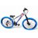 Bicicleta Aro 26 Vikingx Tuff Freeride 21v Aro Vmaxx Freio A Disco Garfo Suspensão Pneu Flame prata-Azul X25