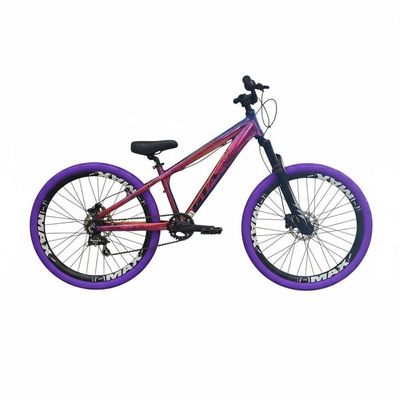 Bicicleta Aro 26 Gta Rebel Freeride Downhill Single Aros Vmaxx Freio A Disco Pneu Flame Camaleão