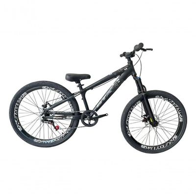 Bicicleta Aro 26 Gta Rebel Freeride Downhill Single Aros Vmaxx Freio A Disco Pneu Flame Preto preto