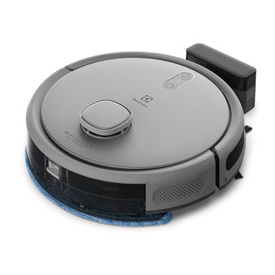 Robô Aspirador Electrolux 4 em 1 Wi-Fi Experience até 1h40 Mapeamento Cinza (ERB61) Bivolt