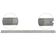 Régua Escolar Metal Aço Inox 50cm