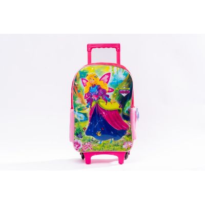 Mochila de Rodinhas Infantil Princess Wings - Rosa