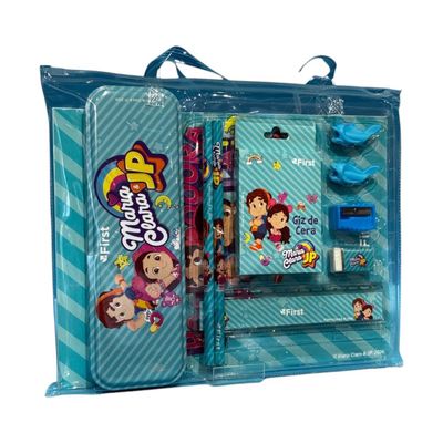 Kit Escolar Maria Clara e JP com Estojo e Acessórios Completo