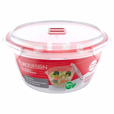 Mini Caçarola Para Freezer E Microondas Euro Transparente