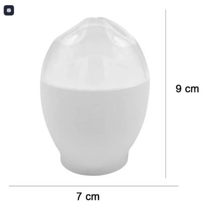 Kit 2 Forma Cozinhar Ovos Microondas Pote Recipiente Omelete Facil Vapor Fitness Cozinha Saudavel Rapida