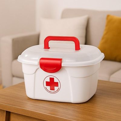 Maleta Primeiros Socorros Caixa Organizador Remedios Porta Medicamentos Com Alca Curativo Enfermagem
