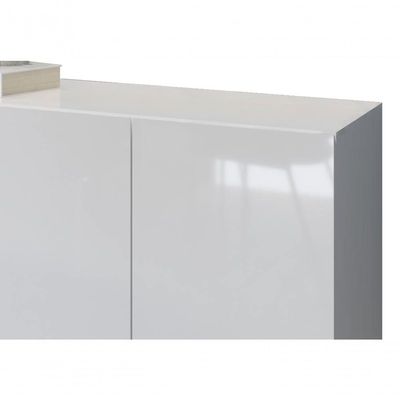 Buffet Aparador Ares 3 Portas Branco - Moveisaqui