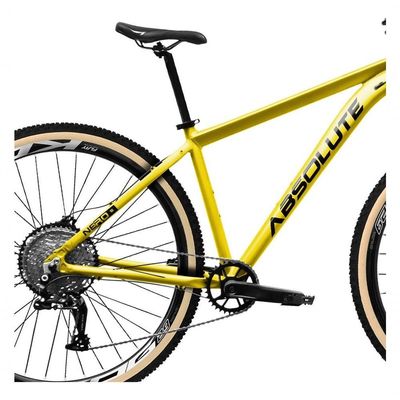 Bicicleta Aro 29 Absolute Nero 5 12v Hollowtech K7 Freio Hidráulico Garfo Trava No Guidão amarelo Tam: 21