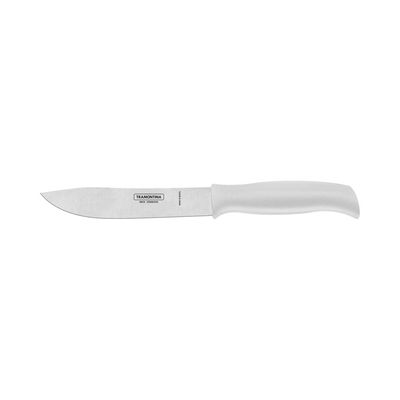 Faca para Cozinha Tramontina Profit com Lâmina em Aço Inox e Cabo de Polipropileno Branco 6"
