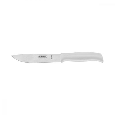 Faca para Cozinha Tramontina Profit com Lâmina em Aço Inox e Cabo de Polipropileno Branco 6"