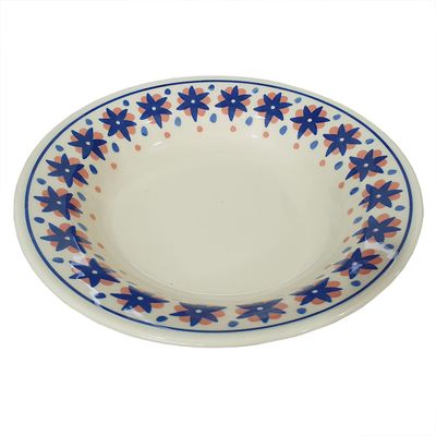 Prato Fundo de Cerâmica Donna Sossego 21,5cm 12 Unidades - Biona 1357415129