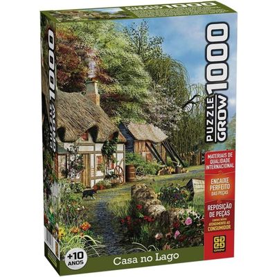 Quebra Cabeça 1000 Peças Casa No Lago - Grow 02963
