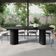 Mesa De Jantar Orgânica Breeze 2,20 X 1,20m 8 Lugares Lâmina Natural De Madeira Preto