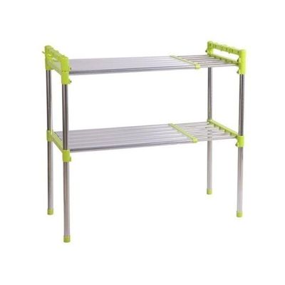 Prateleira Inox Organizador De Cozinha Banheiro Estante Ajustavel Multifuncional Microondas Sapateira Rack Portatil