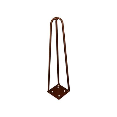 Kit 14 Pés de Metal 30 CM Hairpin Legs Mesa de Canto Rack e Puffs Bronze