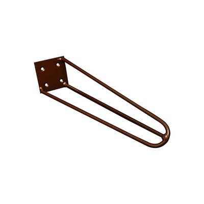 Kit 10 Pés de Metal 25 CM Hairpin Legs Rack e Puffs Bronze
