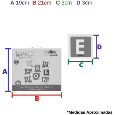 Brinquedo Educativo Alfabeto Magnético Babebi - 6089