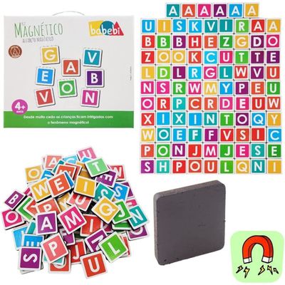 Brinquedo Educativo Alfabeto Magnético Babebi - 6089
