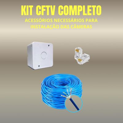 Kit CFTV Intelbras NVD 1408P 6 Câmeras IP e HD 500GB