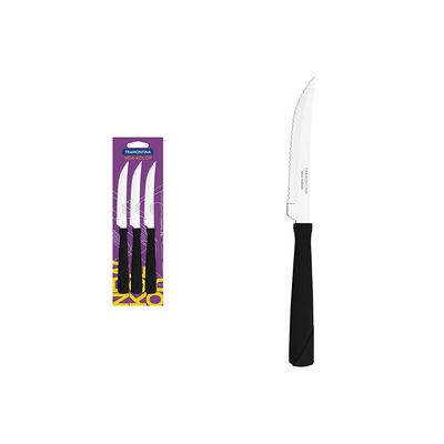 Conjunto de Facas para Churrasco New Kolor Preto 3pçs - Tramontina Preto