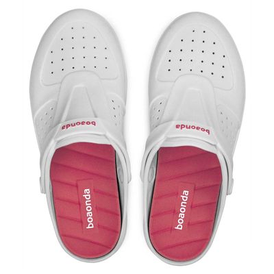 Babuche Feminino Clog Urban Branco Goiaba Boaonda 2160-200-009 38
