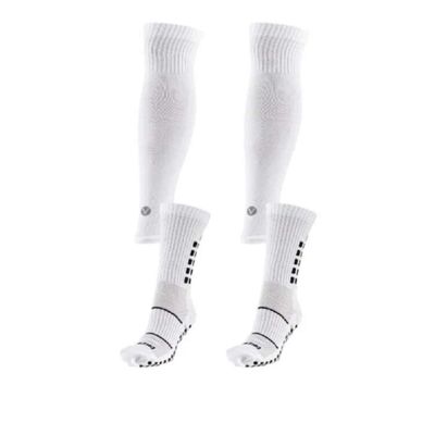 Kit Vistho Cortado e Meia Multi Esportes 39/43 / BCO/PTO
