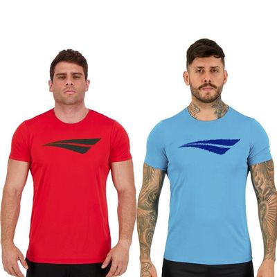 Kit 2 Camisetas Penalty X Masculina G / Vermelho e Azul