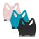 Kit 3 Tops Puma Nadador Sem Costura Feminino GG / Rosa e Preto