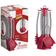 Conjunto de Utensílios de Cozinha em Silicone com 7 Peças Euro Home Vermelho