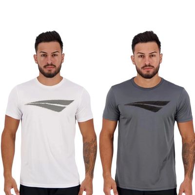 Kit 2 Camisetas Penalty X Masculina G / Branco e Cinza