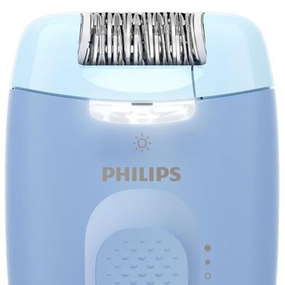 Depilador Satinelle C BRE247/00 Luz LED Cabeça Lavável 2 Velocidades Philips Azul e Branco