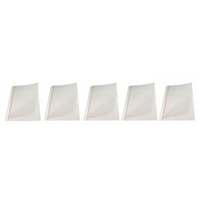 Kit 5 Capas Encadernação Térmica Até 250 Folhas A4 Branca