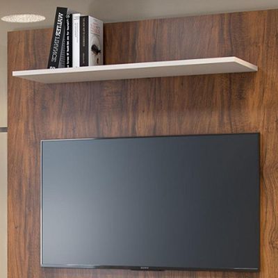 Painel Para Tv De Até 43" Viero Imbuia E Off White Imbuia