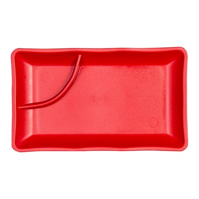 Prato Para Sushi Retangular 11,5x19,5 Vermelho em Polipropileno
