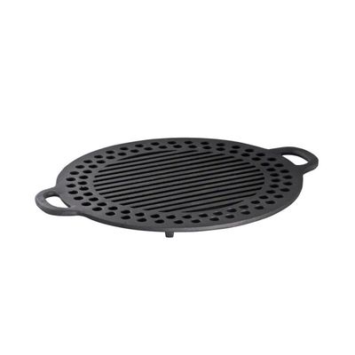 Grelha Redonda Ferro Fundido Da Gengis-kan Libaneza 32 Cm