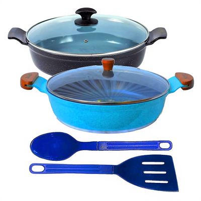 Jogo Frigideiras Antiaderente em Cerâmica AAeAM 30cm T01 N05