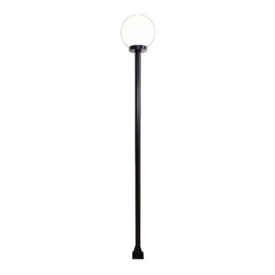 Poste e Luminária colonial Globo G de Jardim Preto 300cm