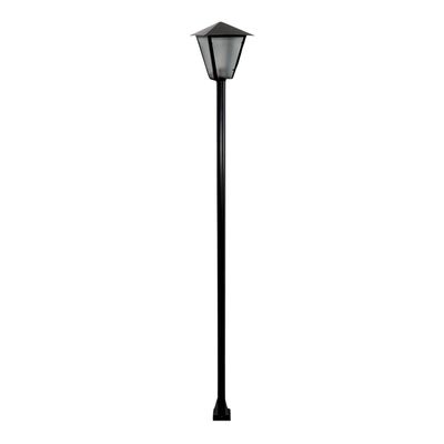 Poste e Luminária colonial Romana de Jardim Preto 150cm
