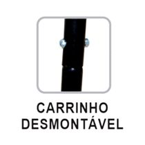 Churrasqueira Mega Grill Mista Inox com 2 Grelhas 94x75x30cm