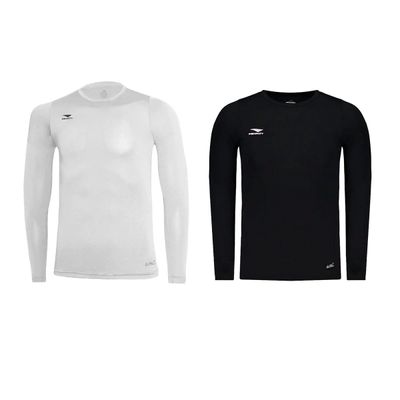 Kit 2 Camisas Térmicas Penalty Matis X Masculino G / Branco/Preto