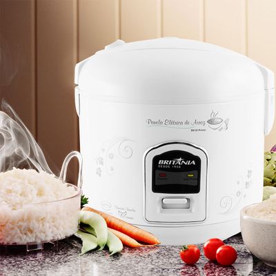 Panela de Arroz Elétrica Britânia 10 Xícaras 4L PA10 Prime 127V
