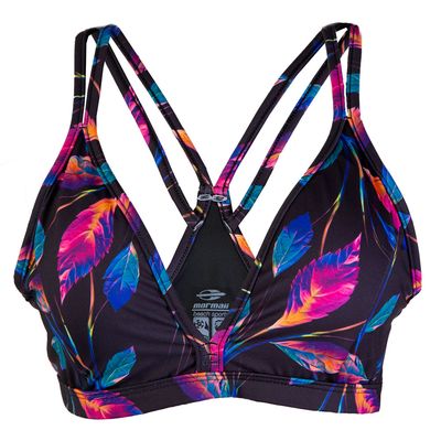Top Mormaii Nadador Playa Beach Sports Estampado UV50+Feminino P / Preto