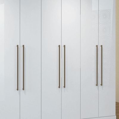 Guarda Roupa Casal 8 p Havana Santos Andirá Branco Branco
