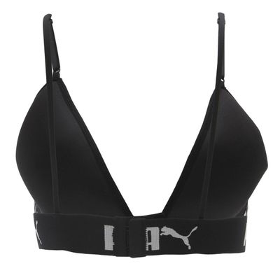 Top Puma Soutien Triangulo Com Bojo M / Preto