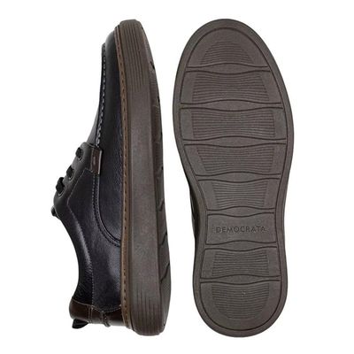 Kit Sapatênis Democrata Denim Clash Masculino + Cinto 40 / Preto