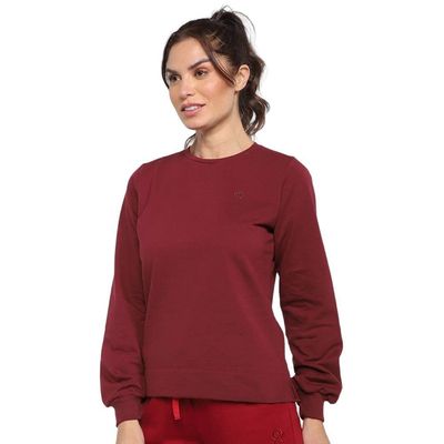 Moletom Rainha Básico Feminino G / Vermelho